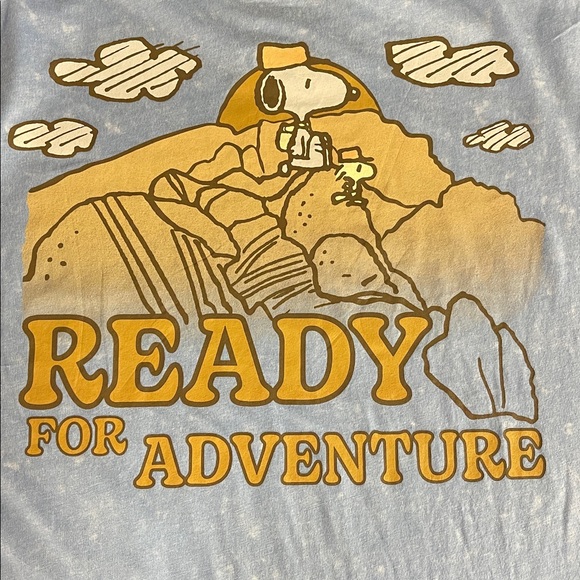 PEANUTS Ready For Adventure Sleeveless T-Shirt Medium NWT - Picture 3 of 6